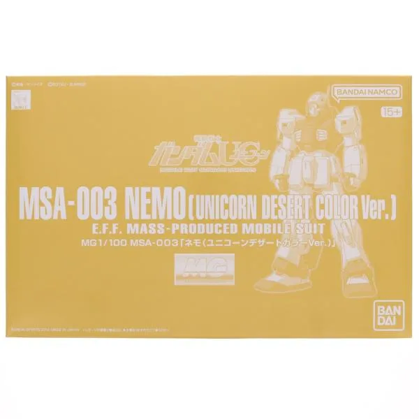 『中古即納』{PTM} プレバン限定 MG 1/100 MSA-003 ネモ ユニコーンデザートカラーVer 機動戦士ガンダムUC プラモデル(5066511) バンダイスピリッツ(20260721)