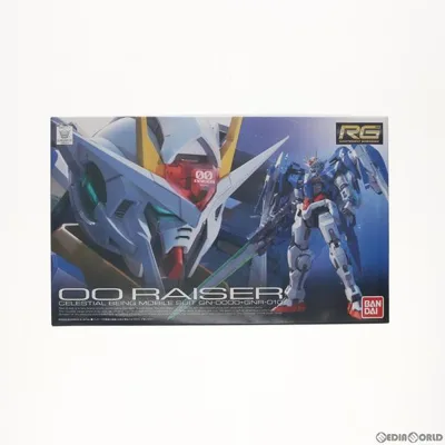 『中古即納』{PTM} RG 1/144 GN-0000+GNR-010 ダブルオーライザー 機動戦士ガンダム00(ダブルオー) プラモデル(0196427) バンダイ(20171118)