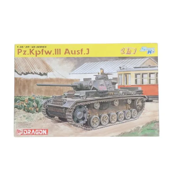 『中古即納』{PTM} 1/35 ドイツIII号戦車J型(2in1)(スマートキット) プラモデル(6394) DRAGON(ドラゴン)(20110726)