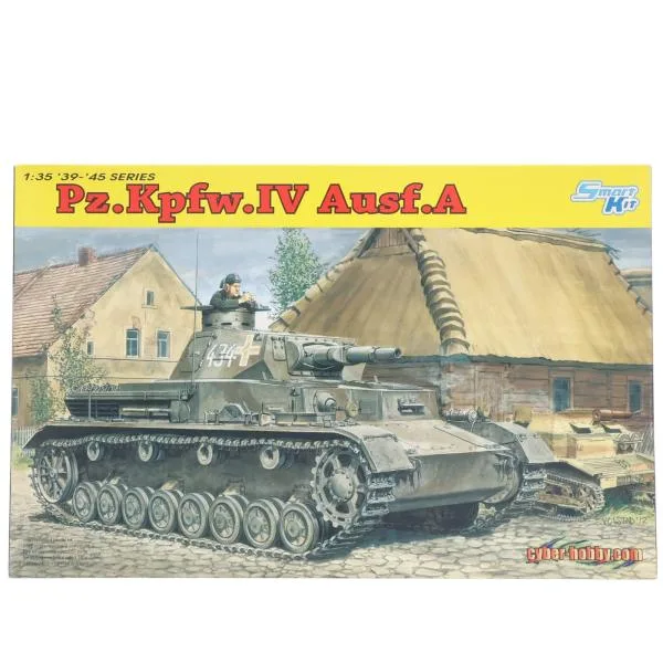 『中古即納』{PTM} 1/35 WW.II ドイツ軍 Sd.Kfz161 IV号戦車 A型 '39-'45 SERIES プラモデル(6747) サイバーホビー(20120828)