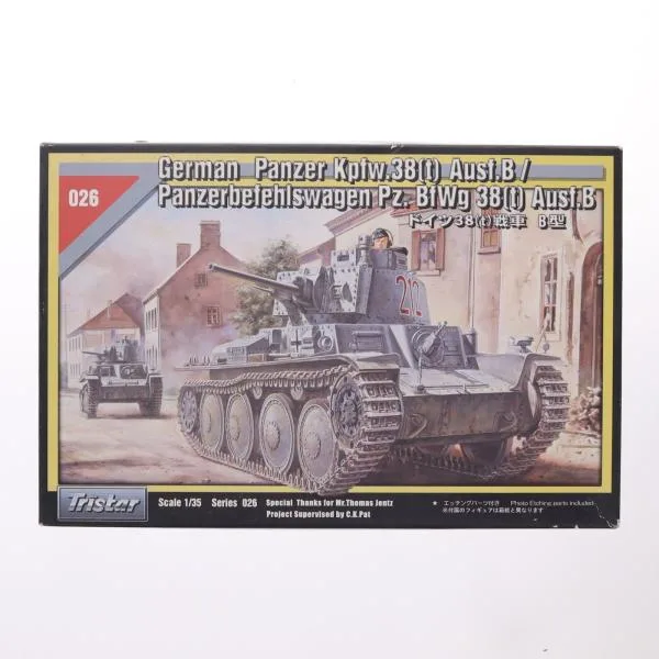 『中古即納』{PTM} シリーズNo.026 1/35 ドイツ38(t)戦車 B型 プラモデル(35026) Tristar(トライスター)(20061228)