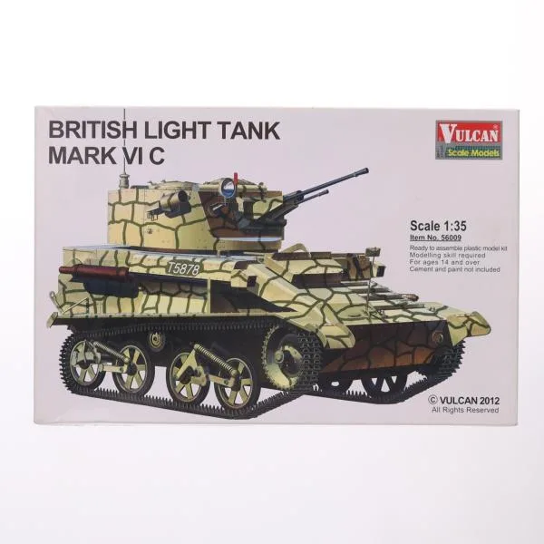 『中古即納』{PTM} 1/35 英 Mk.VI C 軽戦車 プラモデル(56009) バルカン(20120201)
