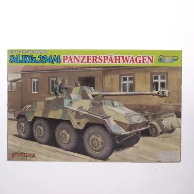 『中古即納』{PTM} '39-'45SERIES 1/35 ドイツ軍 Sd.Kfz.234/4 パックワーゲン8輪対戦車自走砲 Premium EDITION プラモデル(CH6772) サイバーホビー(20130416)
