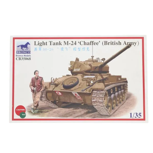 『中古即納』{PTM} 1/35 M24チャーフィー軽戦車 英軍仕様(大戦型)+戦車兵1体 プラモデル(CB35068) Bronco Model(ブロンコモデル)(20120628)