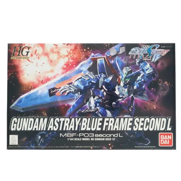 『中古即納』{PTM} HG 1/144 MBF-P03 second L ガンダムアストレイ ブルーフレーム セカンドL 機動戦士ガンダムSEED VS ASTRAY プラモデル バンダイ(20171202)