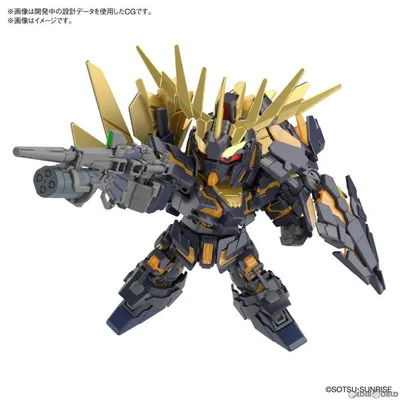 "ใช้แล้วจัดส่งทันที" {PTM} SD Gundam Cross Silhouette Unicorn Gundam Unit 2 Banshee & Norn Parts Set กันดั้ม UC Plastic Model Bandai Spirits (20230715)