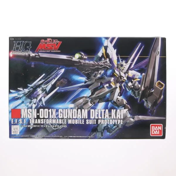 『中古即納』{PTM} HGUC 1/144 MSN-001X ガンダムデルタカイ 機動戦士ガンダムUC(ユニコーン) MSV プラモデル(0179641) バンダイ(20180201)