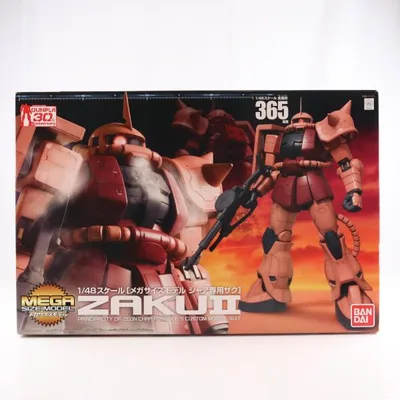 『中古即納』{PTM} 1/48 MS-06S シャア専用ザク メガサイズモデル 機動戦士ガンダム プラモデル(0165663) バンダイ(20101224)