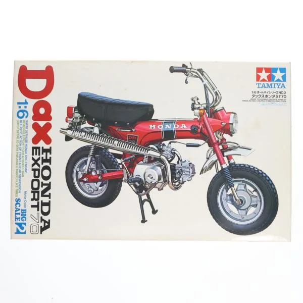 『中古即納』{PTM} オートバイシリーズ No.2 1/6 ダックス ホンダ ST70 プラモデル(16002) タミヤ(19710630)