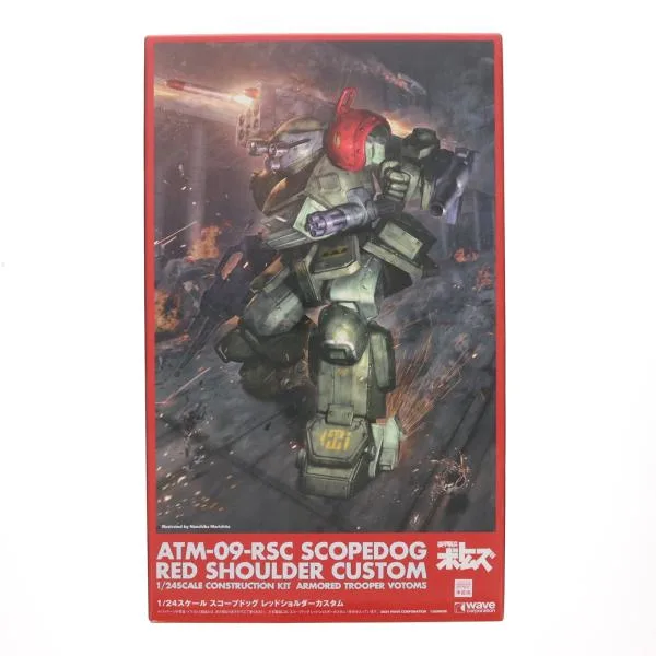 『中古即納』{PTM} 1/24 スコープドッグ レッドショルダーカスタム 装甲騎兵ボトムズ プラモデル(BK-181) ウェーブ(WAVE)(20241221)