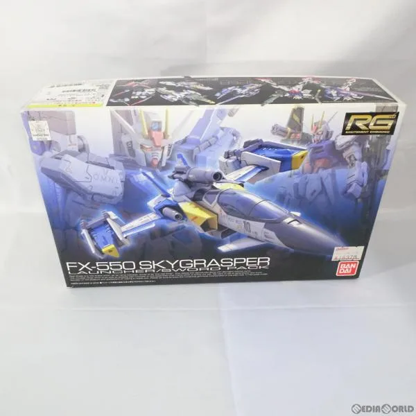 『中古即納』{PTM} RG 1/144 FX550 スカイグラスパー(ランチャー・ソードパック) 機動戦士ガンダムSEED(シード) プラモデル(0175306) バンダイ(20200731)