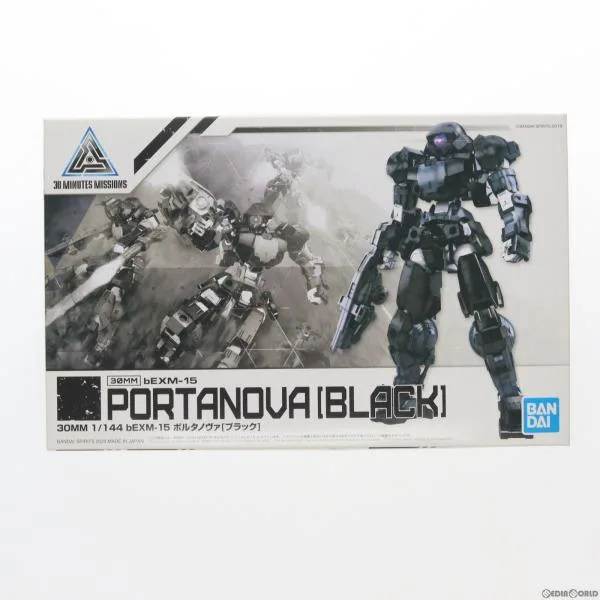 『中古即納』{PTM} 30MM 1/144 bEXM-15 ポルタノヴァ(ブラック) 30 MINUTES MISSIONS プラモデル(5059012) バンダイスピリッツ(20200222)(20200222)