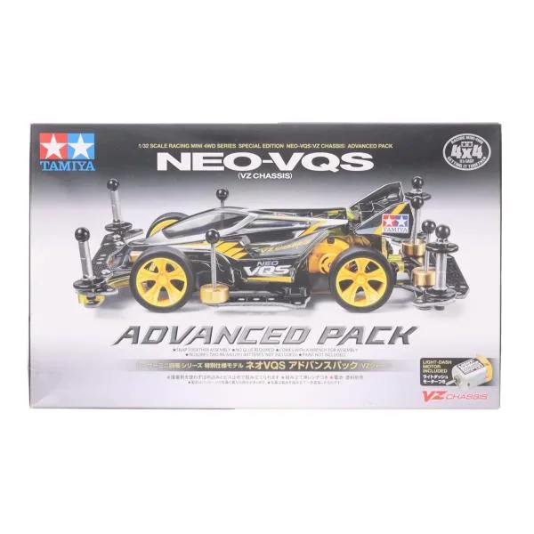 『中古即納』{PTM} レーサーミニ四駆シリーズ 1/32 ネオVQS アドバンスパック VZシャーシ ミニ四駆特別企画 プラモデル(95598) タミヤ(20201211)
