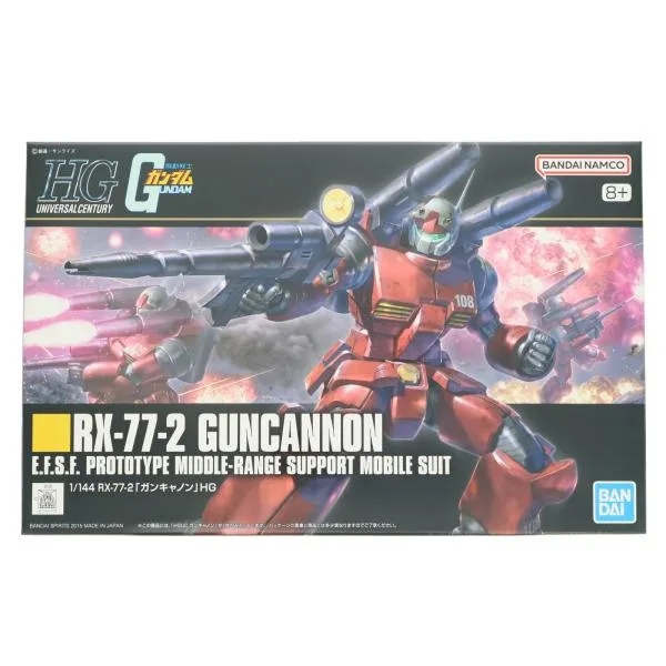 『中古即納』{PTM} HGUC 1/144 RX-77-2 ガンキャノン 機動戦士ガンダム プラモデル(0196715) バンダイスピリッツ(20190228)