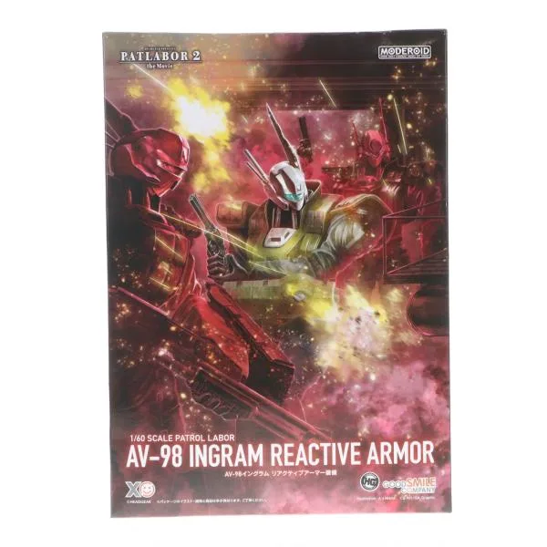 『中古即納』{PTM} MODEROID 1/60 AV-98イングラム リアクティブアーマー装備 機動警察パトレイバー2 the Movie プラモデル グッドスマイルカンパニー(20230201)
