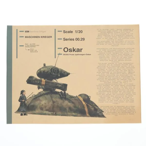 『中古即納』{PTM} Ma.K. No.00.29 1/20 オスカル(Sk362 Panzer spahwagen-Oskar) マシーネンクリーガー Zbv3000 プラモデル モデルカステン(19991231)