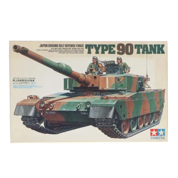 『中古即納』{PTM} ミリタリーミニチュアシリーズ No.208 1/35 陸上自衛隊 90式戦車 ディスプレイモデル プラモデル(35208) タミヤ(19960731)