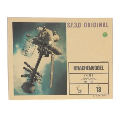 『中古即納』{PTM} S.F.3.D. ORIGINAL シリーズ18 1/20 KRACHENVOGEL -クラッフェンホーゲル- 定価2000円版 プラモデル(25138)(19940101)