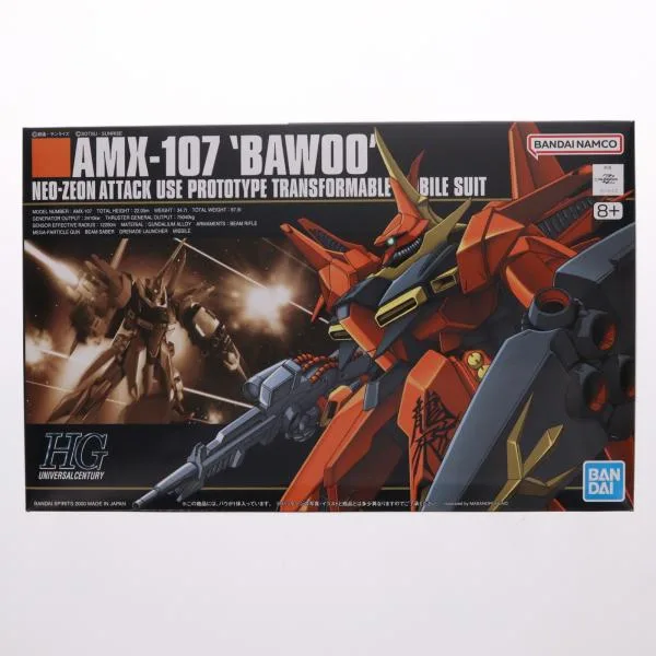 『中古即納』{PTM} (再販) HGUC 1/144 AMX-107 バウ 機動戦士ガンダムZZ(ダブルゼータ) プラモデル(5063141) バンダイスピリッツ(20250419)