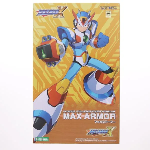 『中古即納』{PTM} 1/12 ロックマンX マックスアーマー ROCKMAN X プラモデル(KP496) コトブキヤ(20191231)
