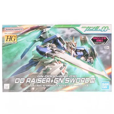 『中古即納』{PTM} (再販) HG 1/144 GN-0000+GNR-010 ダブルオーライザー+GNソードIII 機動戦士ガンダム00 プラモデル バンダイスピリッツ(20260708)