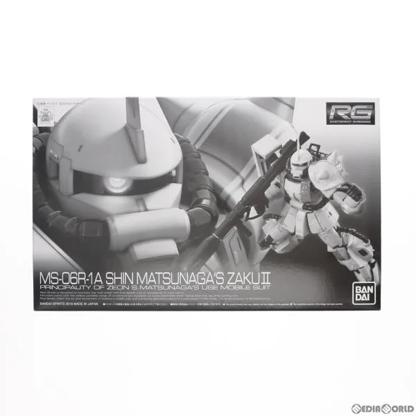"ใช้แล้วจัดส่งทันที" {PTM} Premium Bandai Limited RG 1/144 MS-06R-1A Shin Matsunaga's Zaku II Gundam MSV พลาสติกโมเดล Bandai Spirits (20210920)