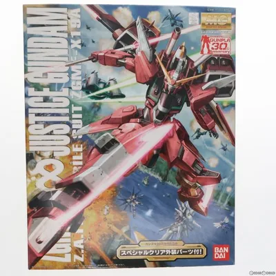 『中古即納』{PTM} MG 1/100 ZGMF-X19A インフィニットジャスティスガンダム(スペシャルクリア外装) ガンダムSEED DESTINY プラモデル バンダイ(20091230)