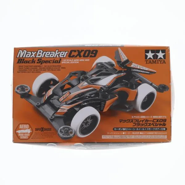 『中古即納』{PTM} ミニ四駆特別企画 1/32 マックスブレイカー CX09 ブラックスペシャル プラモデル(95294) タミヤ(20170311)