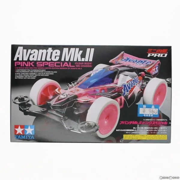 『中古即納』{PTM} ミニ四駆PROシリーズ 1/32 アバンテMk.II ピンクスペシャル(クリヤーボディ)(MSシャーシ) プラモデル ミニ四駆限定 タミヤ(20150503)
