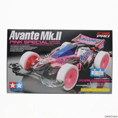 『中古即納』{PTM} ミニ四駆PROシリーズ 1/32 アバンテMk.II ピンクスペシャル(クリヤーボディ)(MSシャーシ) プラモデル ミニ四駆限定 タミヤ(20150503)