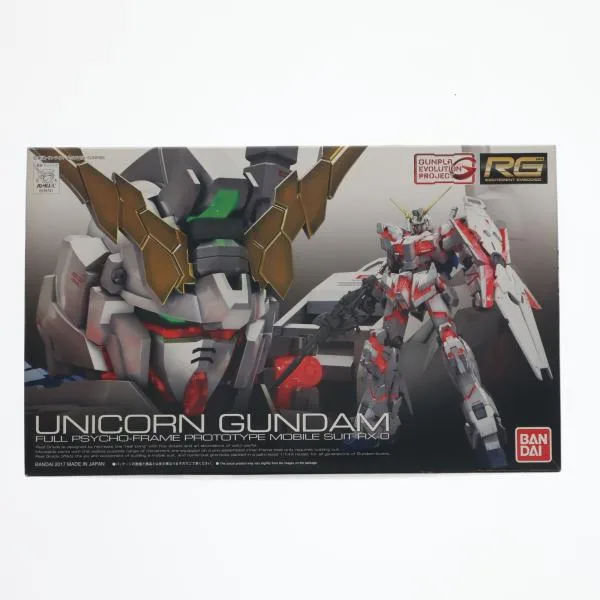 『中古即納』{PTM} RG 1/144 GUNPLA EVOLUTION PROJECT RX-0 ユニコーンガンダム 機動戦士ガンダムUC(ユニコーン) プラモデル(0216741) バンダイ(20171118)