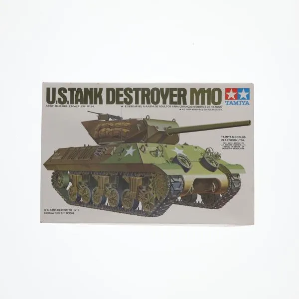 『中古即納』{PTM} 1/35 アメリカ M10 駆逐戦車 ブラジル版 プラモデル(3504) タミヤ(19991231)