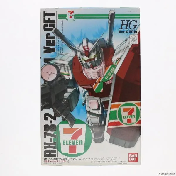 『中古即納』{PTM} セブン-イレブン限定 HG 1/144 Ver.G30th RX-78-2 ガンダム Ver.GFT セブンイレブンオリジナルカラーVer.2012 プラモデル バンダイ(20120426)