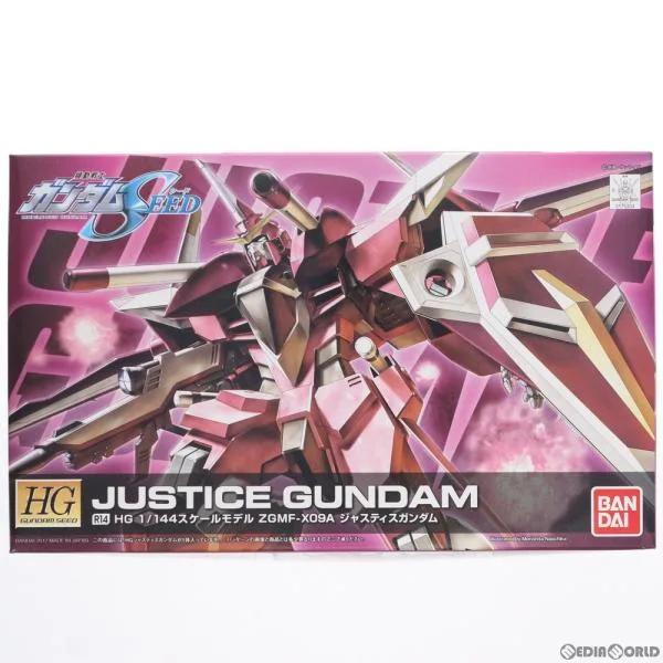 『中古即納』{PTM} HG 1/144 R14 ジャスティスガンダム 機動戦士ガンダムSEED(シード) プラモデル バンダイ(20120229)