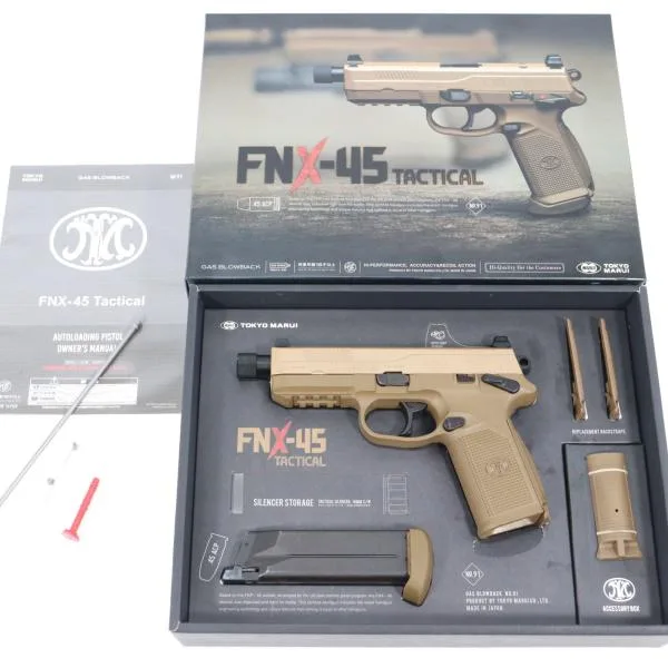 『中古即納』{MIL} 東京マルイ ガスブローバック FNX-45 タクティカル (18歳以上専用)(20190607)
