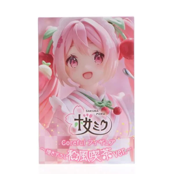 『中古即納』{FIG} 桜ミク 初音ミク Coreful フィギュア 〜描き下ろし和風喫茶ver.〜 フィギュア プライズ タイトー(20240620)