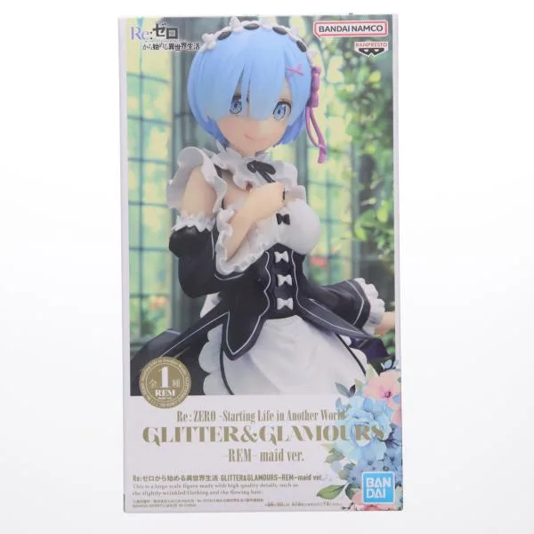 『中古即納』{FIG} レム Re:ゼロから始める異世界生活 GLITTER&GLAMOURS-REM-maid ver. フィギュア プライズ(2751956) バンプレスト(20250325)