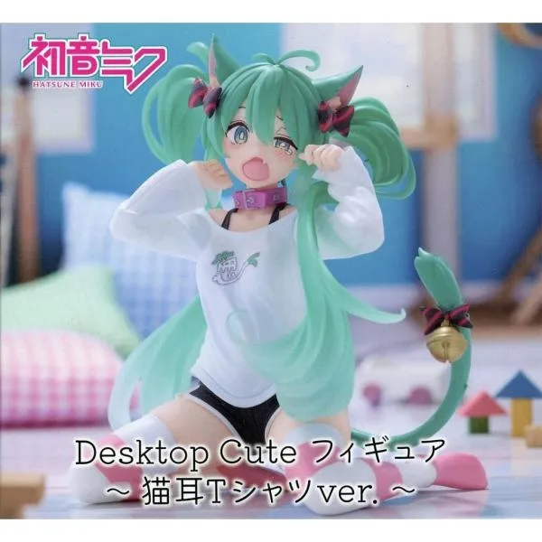 『中古即納』{FIG} 初音ミク キャラクター・ボーカル・シリーズ01 Desktop Cute フィギュア 〜猫耳Tシャツver.〜 プライズ(452060600) タイトー(20260613)