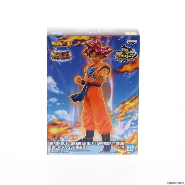 『中古即納』{FIG} 超サイヤ人ゴッド孫悟空 DRAGON BALL Z DOKKAN BATTLE 7TH ANNIVERSARY FIGURE1 フィギュア プライズ バンプレスト(20220228)