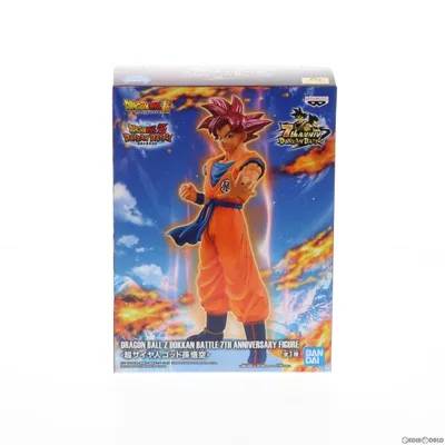 『中古即納』{FIG} 超サイヤ人ゴッド孫悟空 DRAGON BALL Z DOKKAN BATTLE 7TH ANNIVERSARY FIGURE1 フィギュア プライズ バンプレスト(20220228)