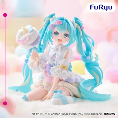 『中古即納』{FIG} 初音ミク melffy figure-コットンキャンディ- フィギュア プライズ(AMU-PRZ22302) フリュー(20261017)