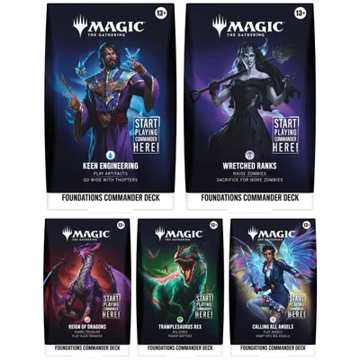 『予約』{TCG} (カートン) MTG マジック:ザ・ギャザリング REALITY FRACTURE Foundations Commander deck(英語版)(5種×1個)(20261002)
