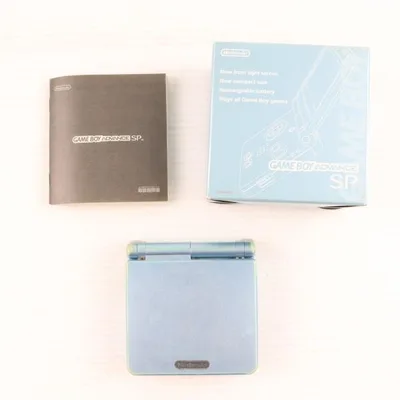 『中古即納』{GBA} (本体) GAMEBOY ADVANCE SP(ゲームボーイアドバンスSP) パールブルー 任天堂(AGS-S-PBA)(20030905)