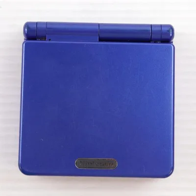 『中古即納』{GBA} (本体) GAMEBOY ADVANCE SP(ゲームボーイアドバンスSP) アズライトブルー 任天堂(AGS-S-ZBA)(20030214)