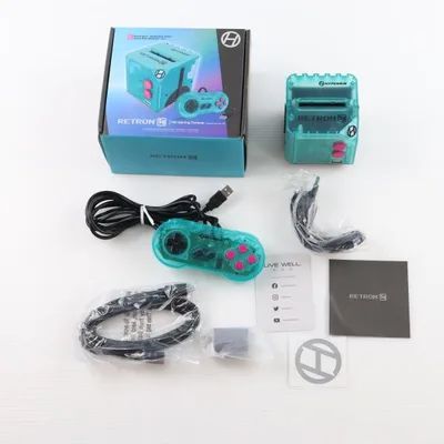 『中古即納』{GB} (本体) Hyperkin RetroN Sq: HD Gaming Console Hyper Beach(ハイパーキン レトロン Sq: HD) Hyperkin(M01128-HYB)(20211231)
