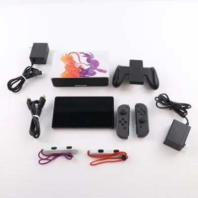 『中古即納』{Switch} (本体) Nintendo Switch(ニンテンドースイッチ) 有機ELモデル スカーレット・バイオレットエディション 任天堂(HEG-S-KEAAA)(20221104)