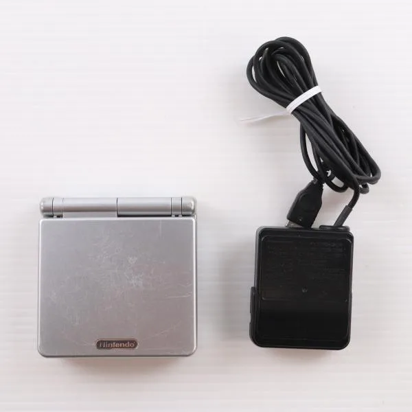 เครื่องเกม Game Boy Advance SP มือสอง สีเงินแพลตินัม (AGS-S-ZVA)