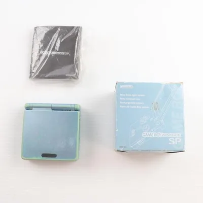 『中古即納』{GBA} (本体) GAMEBOY ADVANCE SP(ゲームボーイアドバンスSP) パールブルー 任天堂(AGS-S-PBA)(20030905)