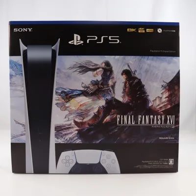 『中古即納』{PS5} (本体) PlayStation5(プレイステーション5) デジタル・エディション FINAL FANTASY XVI(FF16) 同梱版 SIE(CFIJ-10007)(20230622)