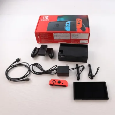 เครื่องเกม Nintendo Switch มือสอง Joy-Con สีน้ำเงินนีออน/แดงนีออน (HAD-S-KABAA)